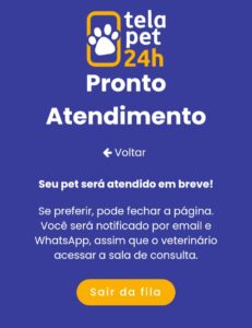 tela de pré-atendimento ao pet no telapet24h